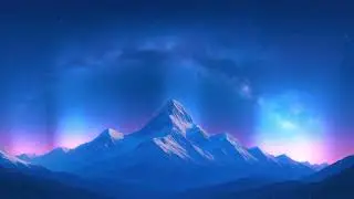 Milky Way Aurora Mountains Live Wallpaper