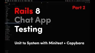 Rails 8 Chat App &ndash; Part 2: Testing with Minitest, Capybara & System Tests