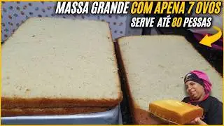 SÓ 7 OVOS viram esse BOLO GIGANTE para 80 pessoas (e 99% faz ERRADO)