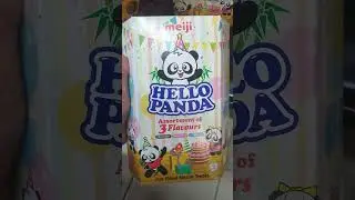 🌈 HELLO PANDA- Chocolate + Strawberry + Milk  Flavours #asmr #shorts #satisfying #biscuit