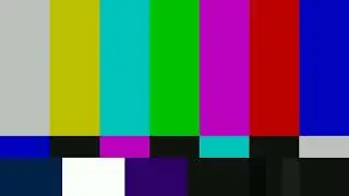 TV colour bars test card screen. SMPTE Television Color Test Calibration Bars