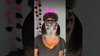 MUST TRY Slayed 4c natural hairstyle 🌸😍 #4c #braids #hairstyles