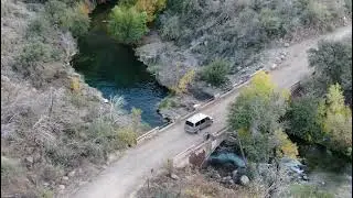 Fossil Creek Bridge. Fall colors.