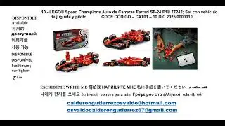 10.- LEGO&reg; Speed Champions AutodeCarreras Ferrari SF-24 F1&reg;77242 CODE C&Oacute;DIGO&ndash;CAT01&ndash;10DIC2025 0000010