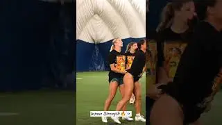 Unbelievable! Female Rugby Player&rsquo;s Gravity-Defying Power Move 🤩🔥 #fitness #motivation