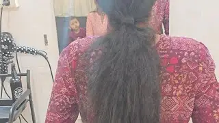 New Mom's First Haircut after many Years ( She have really long hair )