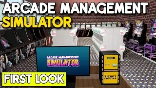 You Get To Run Your Own Arcade & Gacha Machines! (First Look At Arcade Management Simulator)