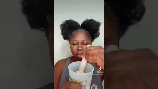 #Shorts / Relaxing my 4C Natural Hair