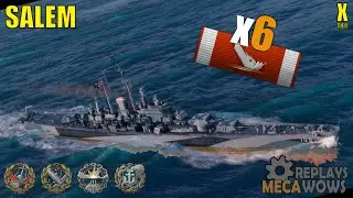 Salem 6 Kills & 218k Damage | World of Warships Gameplay