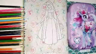 Disney Princess Aurora Colouring | Disney Princess Colouring Book