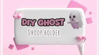 DIY GHOST DHOOP holder | CANDLE HOLDER | Sambrani |  Mouldit clay | for beginners | #video
