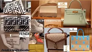 WHAT'S NEW IN: Fendi X Marc Jacobs-YSL-Herm&egrave;s-Burberry...LUXURY SHOPPING VLOG IN LONDON