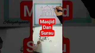 Menggambar Surau #drawing #menggambar #tutorialmenggambar