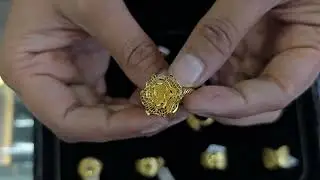 22KT INDOFUSION RINGS #trending #trendingvideo #viralvideo #fashion #gold #ring #women #party