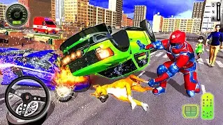 Animal Rescue Robot Hero Emergency Driving Simulator Ambulance Games | Android GamePlay | BAMG Games