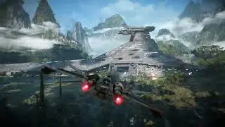 ARC-170 flying around Kashyyk - NO HUD, Third Person // Star Wars  Battlefront II
