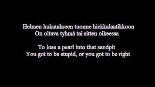 Apulanta - Kaukaa L&auml;helle (with english translation)