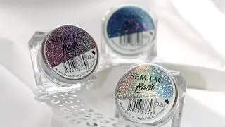 Pyłki Semilac Flash Holo | aplikacja pyłk&oacute;w Semilac 💅💎