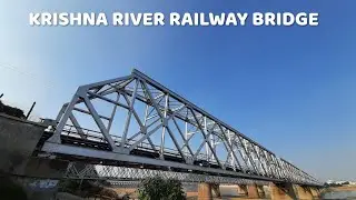 KRISHNA RIVER RAILWAY BRIDGE | WAG 7 | WAG 9 | WAG 7 TWINS | INDIAN RAILWAYS