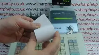 Инструкция по настройке кассового аппарата Sharp XE-A203 или XE-A206 перед первым использованием ...