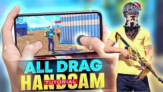 All Drag Technique Handcam 🔥 Free Fire Headshot Trick With Handcam ||
