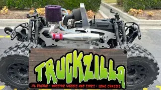 HPI Savage w/ Hot Bodies Truckzilla Kit - 7.4cc (.46) - 3 Speed w/ Reverse - The Tank