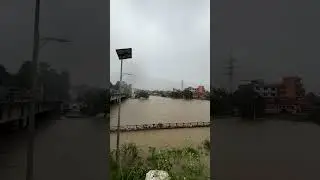 Bagmati river flood Kathmandu #shorts #bagmati
