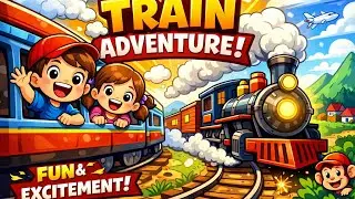 🚆 Cute Train Cartoon for Kids | Fun Train Animation🚂 Happy Train Cartoon Video | Kids Learning Fun🚆 