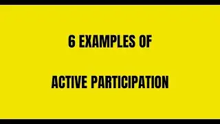 Active Participation