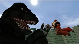 Godzilla vs a space marine