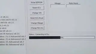Opel Simtec 7.5 ECU security code read by carprog on bench