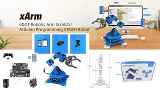 6DOF robot Full Metal Programmable xArm Robotic Arm