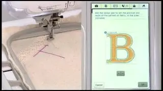[BrotherSupportSewing] Specifying the embroidering position with the sensor pen