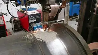 Weld Strip Cladding Test with ESAB LAE1250 Power Source and PEG1 Controls