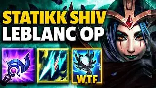 So apparently Statikk Shiv Leblanc is breaking top lane... (THIS IS SO FUN)