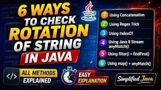 Check If One String Is Rotation of Another | Java 8 Tricky Interview Coding Question