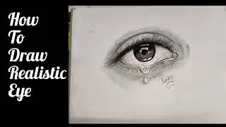 HOW TO DRAW REALISTIC EYE  IN 5MIN-FOR BEGINNERS #ytvedio 