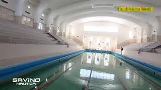 Recorrimos el pabellón de deportes de la   Escuela Naval Militar  Río Santiago.