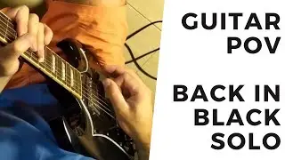 Back In Black - Guitar Solo Cover (POV)