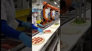 How Frozen Pizza Is Made | 30 Second Process #fruits #fruit #pizza #howitsmade #factorytour