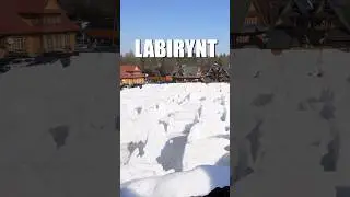 Lodowy labirynt w Zakopanem #zakopane #ferie #labirynt