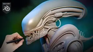 Sculpting the Xenomorph from Scratch: A Blender Workflow Guide