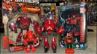 Transformers generations war for cybertron Cliffjumper review. G1 T30 WFC collection comparison 2010