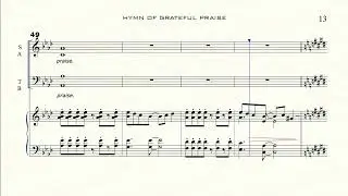 Hymn of grateful Praise [SATB] | Accompaniment