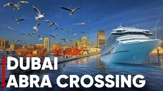 Dubai🇦🇪 Abra Creek|Al Seef Dubai Creek|Rta Boat|Places to visit dxb [4k] #uae #dubai #rtadubai