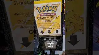 $1 Pokemon Card Vending Machine! Feeling Lucky 😲 #pokemoncards #subscribe