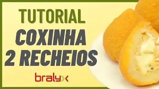 Como fazer COXINHA DUPLO RECHEIO | na Máquina de Salgados e Doces LUNA | Passo a Passo | BRALYX