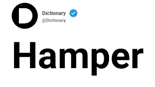 Hamper Meaning In English