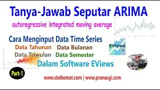 Tanya Jawab Seputar ARIMA, Part 1, Input Data Time Series Data Tahunan, Bulanan, Semester di EViews