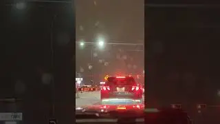 Driving down yellowhead trail in Edmonton Alberta Canada